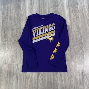 Minnesota Vikings NFL Long Sleeve Shirt - Size M (10/12)